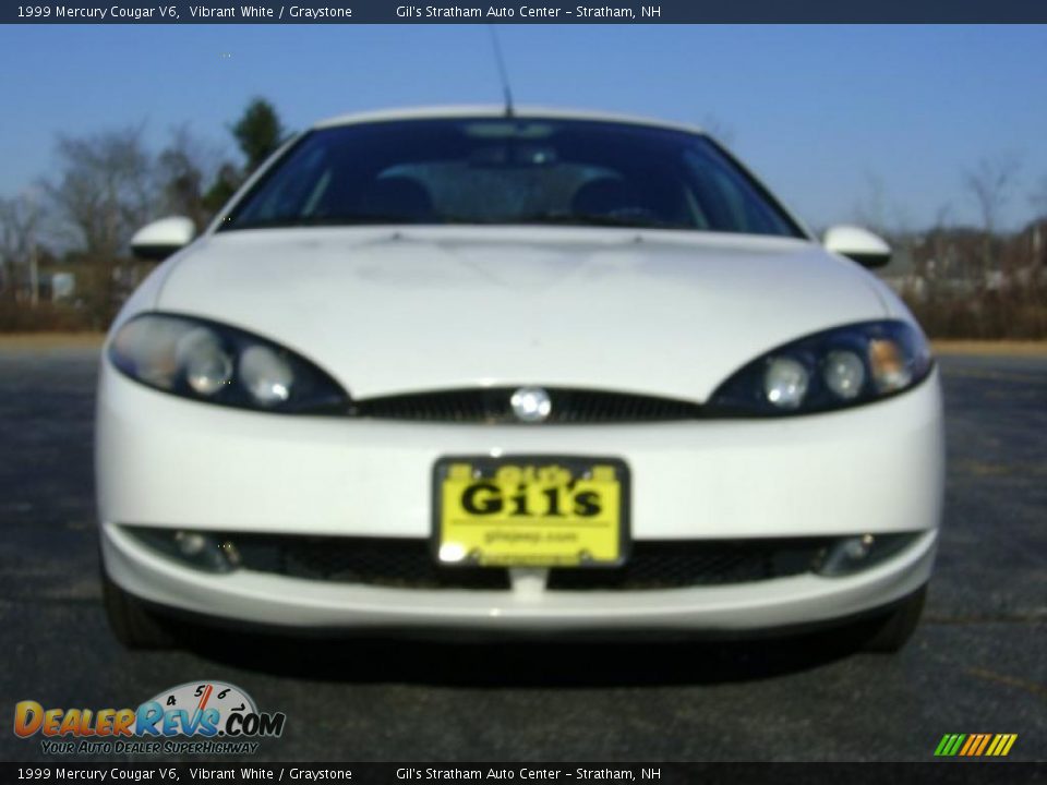 1999 Mercury Cougar V6 Vibrant White / Graystone Photo #2