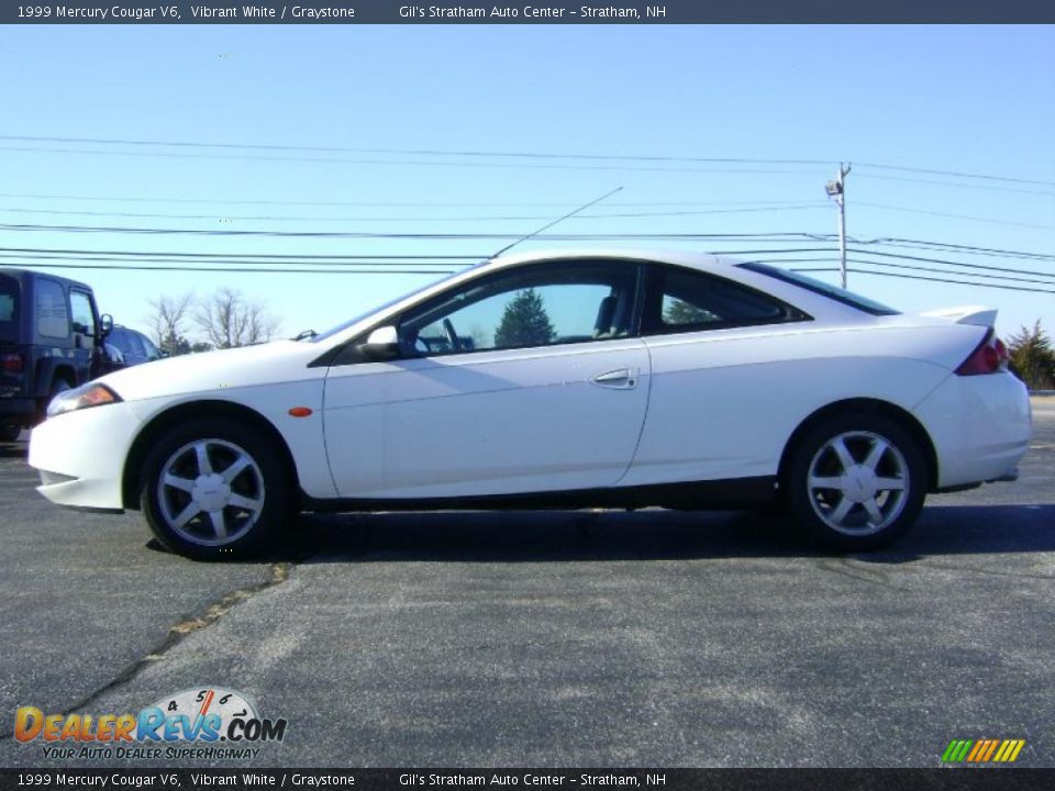 Vibrant White 1999 Mercury Cougar V6 Photo #4