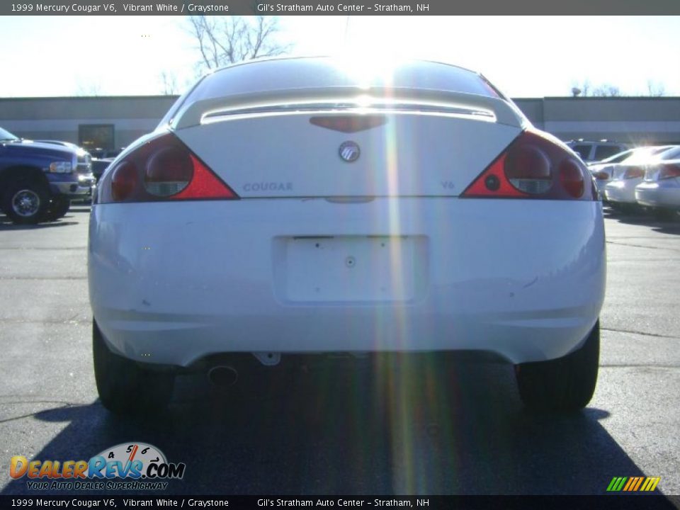 1999 Mercury Cougar V6 Vibrant White / Graystone Photo #6