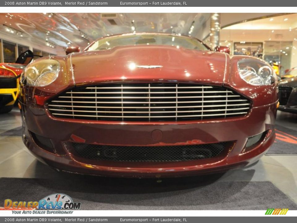 2008 Aston Martin DB9 Volante Merlot Red / Sandstorm Photo #5