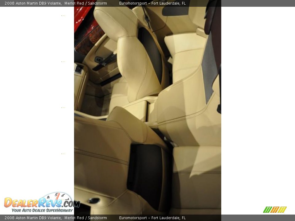 2008 Aston Martin DB9 Volante Merlot Red / Sandstorm Photo #23