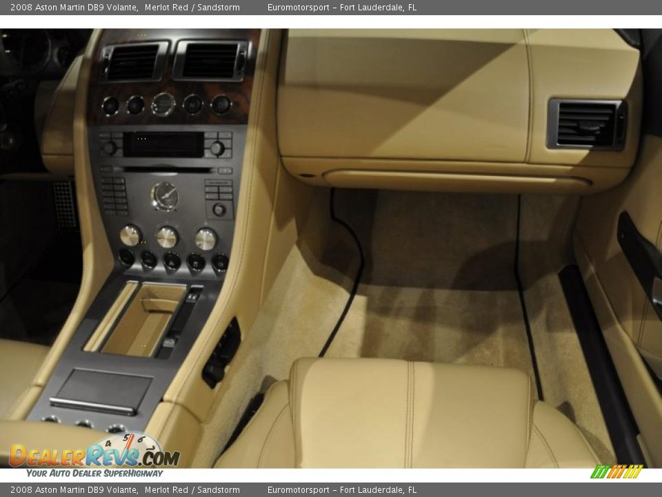 2008 Aston Martin DB9 Volante Merlot Red / Sandstorm Photo #24