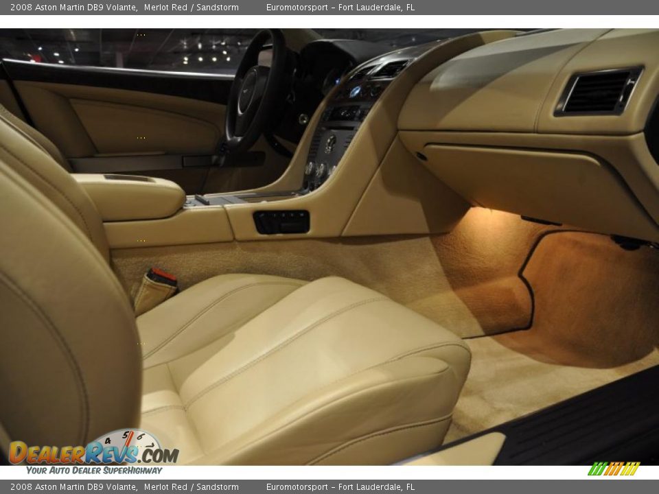 2008 Aston Martin DB9 Volante Merlot Red / Sandstorm Photo #25