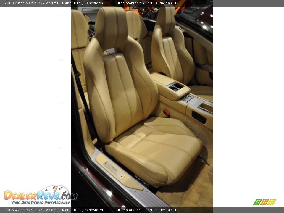 2008 Aston Martin DB9 Volante Merlot Red / Sandstorm Photo #26