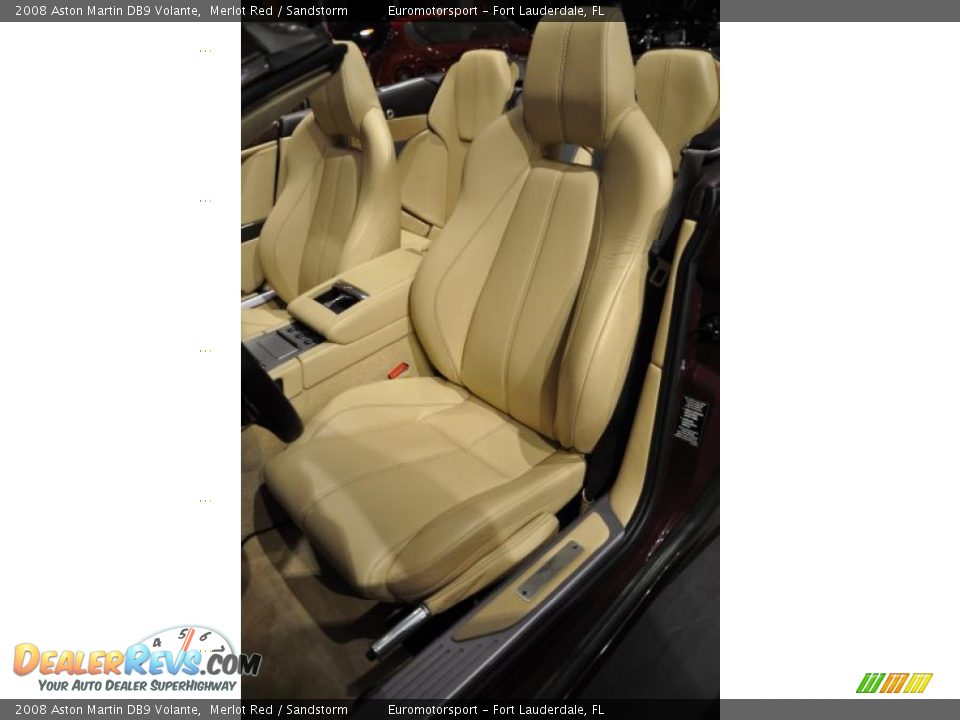 2008 Aston Martin DB9 Volante Merlot Red / Sandstorm Photo #27