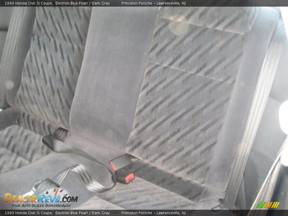 1999 Honda Civic Si Coupe Electron Blue Pearl / Dark Gray Photo #19