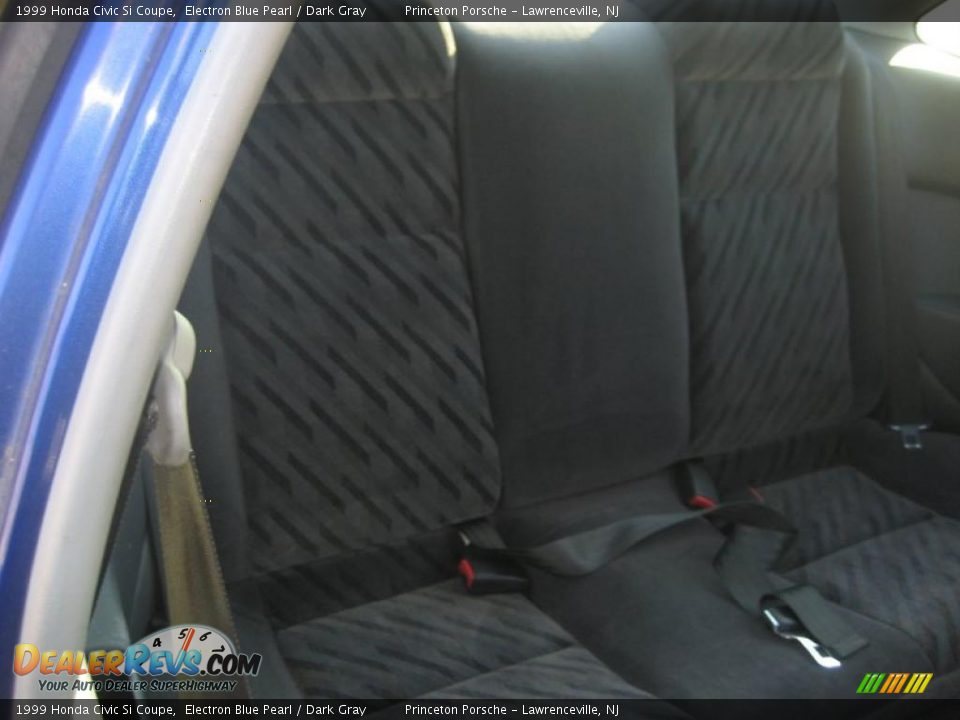 1999 Honda Civic Si Coupe Electron Blue Pearl / Dark Gray Photo #20