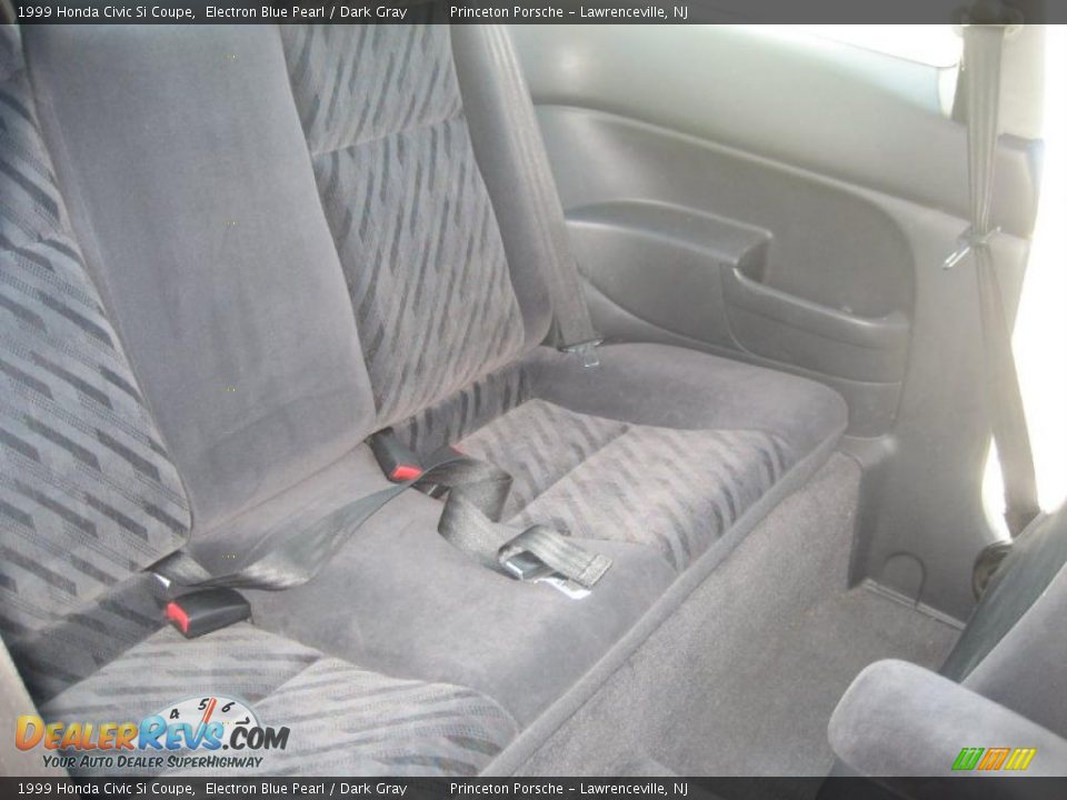 1999 Honda Civic Si Coupe Electron Blue Pearl / Dark Gray Photo #21