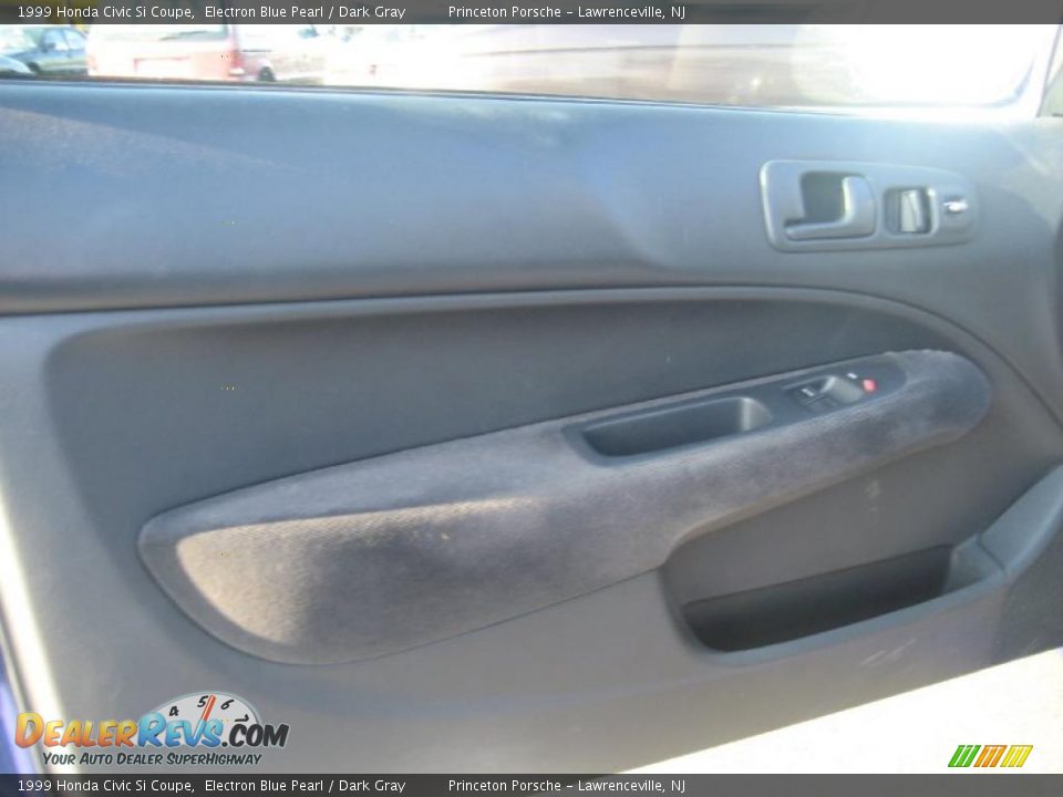 1999 Honda Civic Si Coupe Electron Blue Pearl / Dark Gray Photo #23