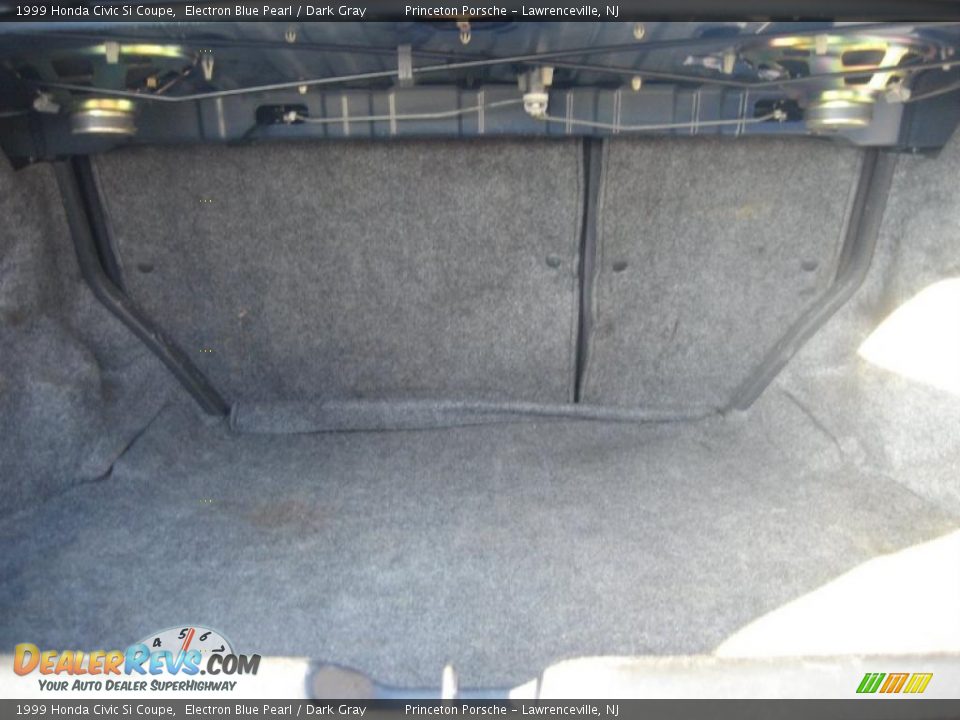 1999 Honda Civic Si Coupe Electron Blue Pearl / Dark Gray Photo #25