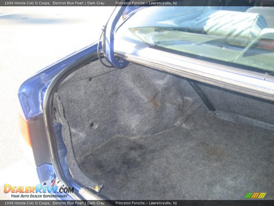 1999 Honda Civic Si Coupe Electron Blue Pearl / Dark Gray Photo #26