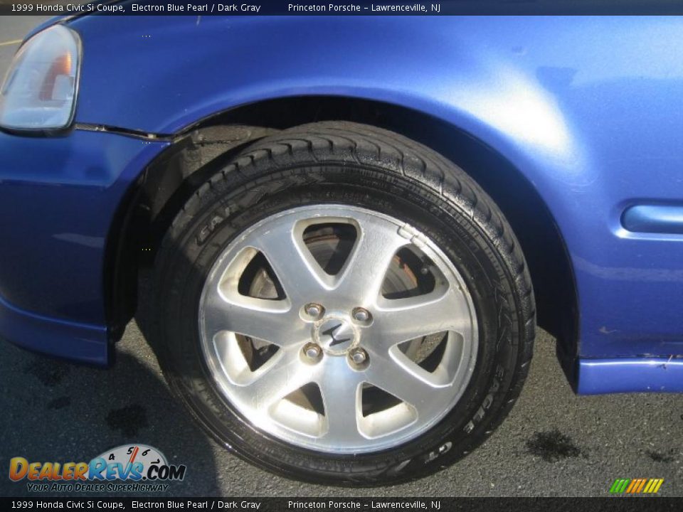 1999 Honda Civic Si Coupe Electron Blue Pearl / Dark Gray Photo #27
