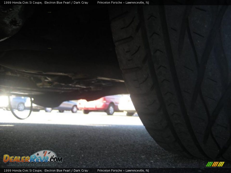 1999 Honda Civic Si Coupe Electron Blue Pearl / Dark Gray Photo #31