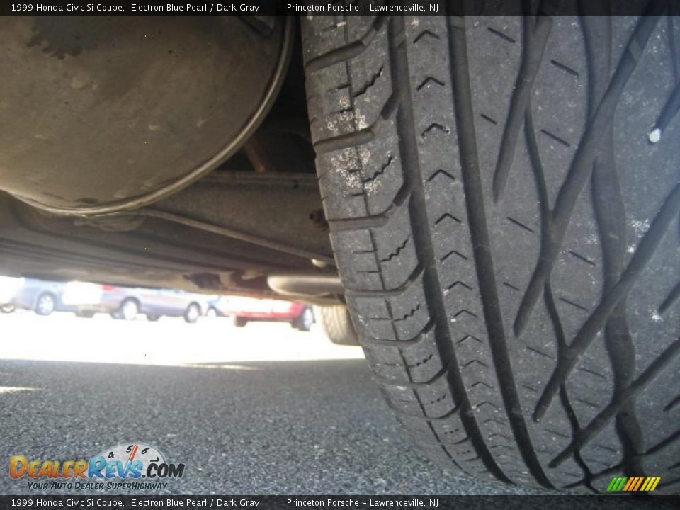 1999 Honda Civic Si Coupe Electron Blue Pearl / Dark Gray Photo #32