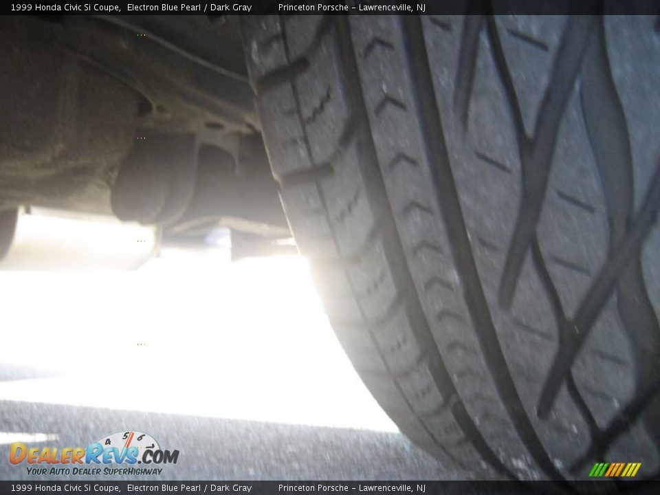 1999 Honda Civic Si Coupe Electron Blue Pearl / Dark Gray Photo #33