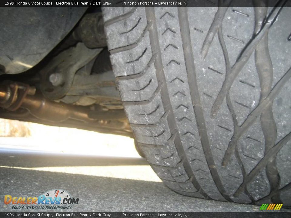 1999 Honda Civic Si Coupe Electron Blue Pearl / Dark Gray Photo #34