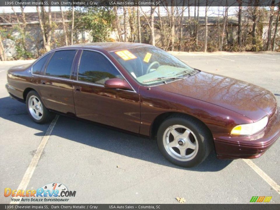 1996 Chevrolet Impala SS Dark Cherry Metallic / Gray Photo #5