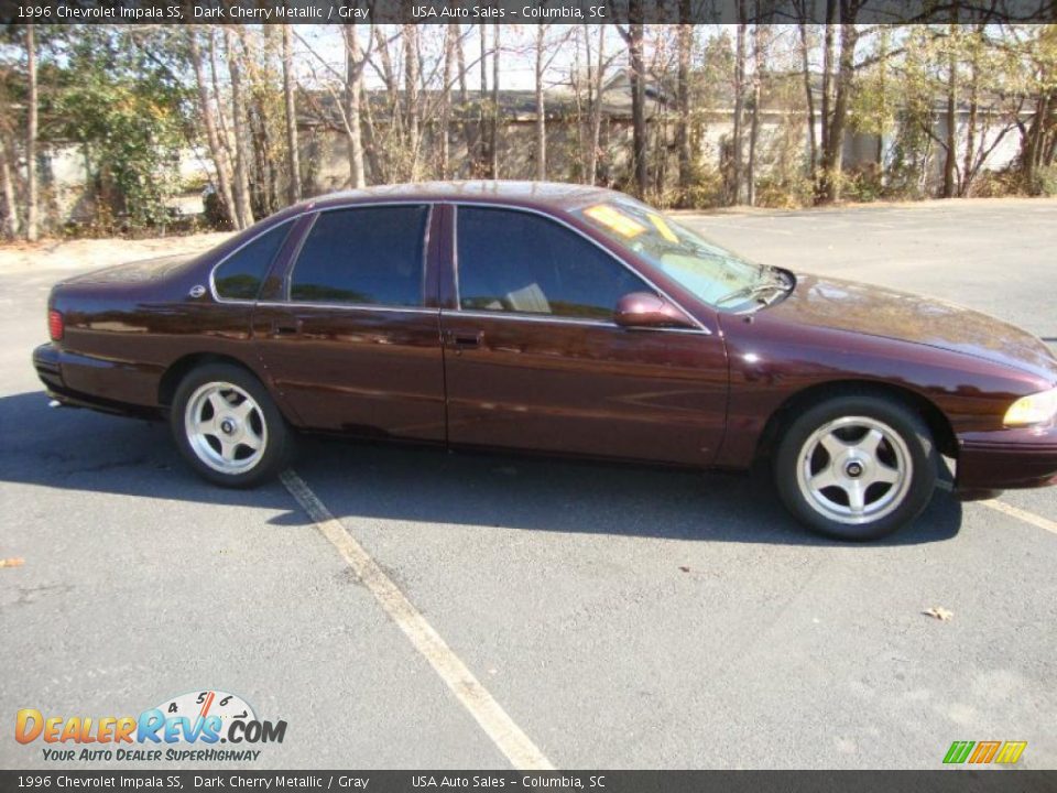 1996 Chevrolet Impala SS Dark Cherry Metallic / Gray Photo #6