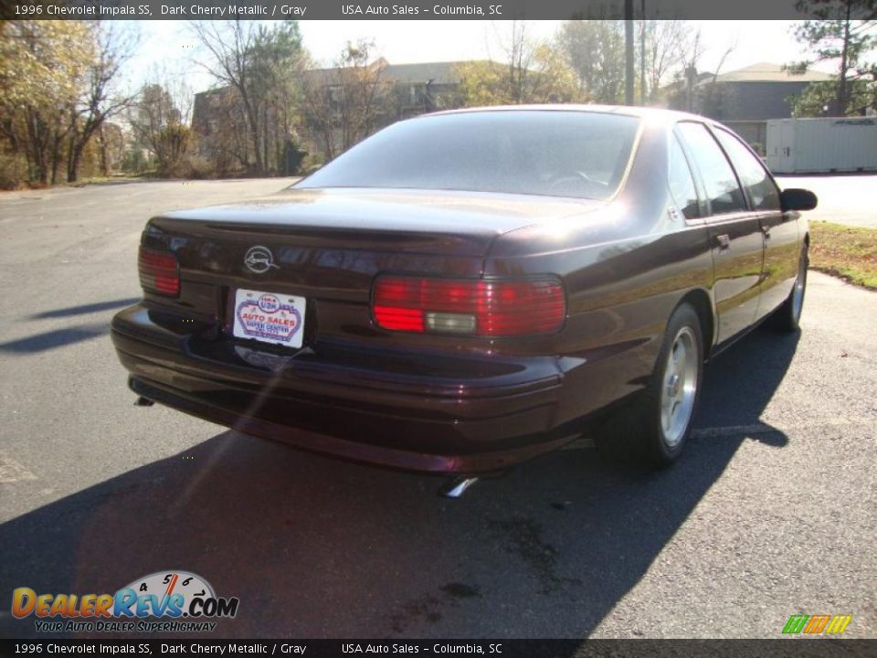 1996 Chevrolet Impala SS Dark Cherry Metallic / Gray Photo #9