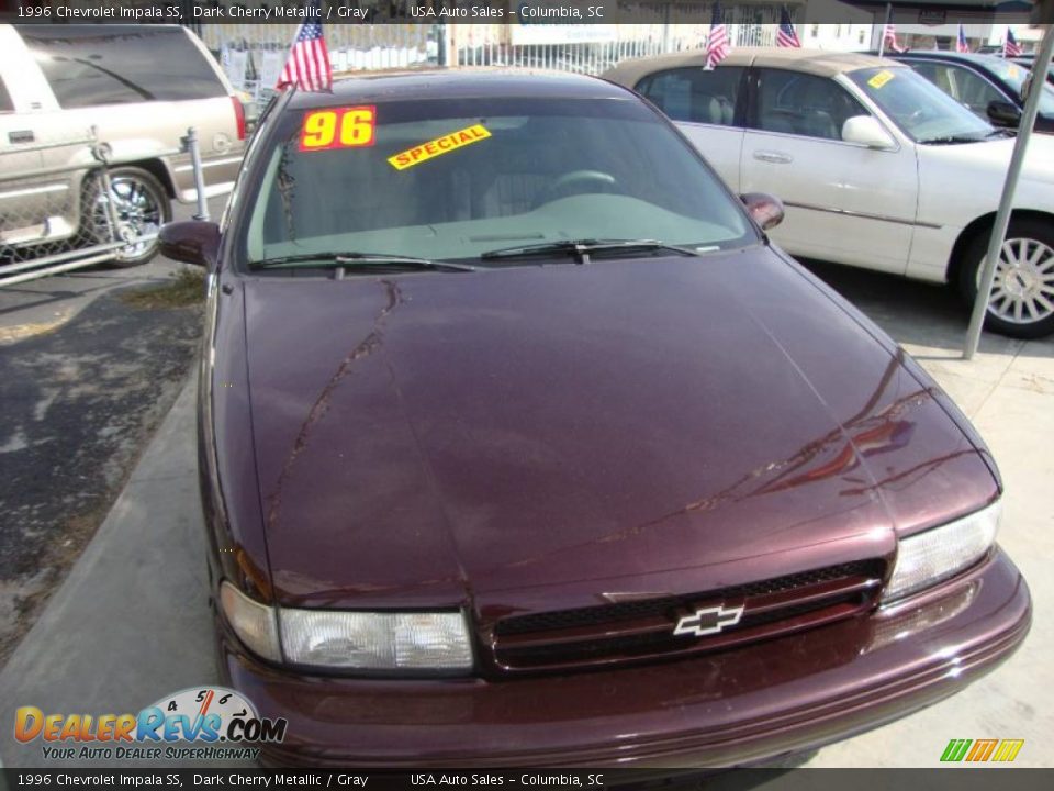 1996 Chevrolet Impala SS Dark Cherry Metallic / Gray Photo #28