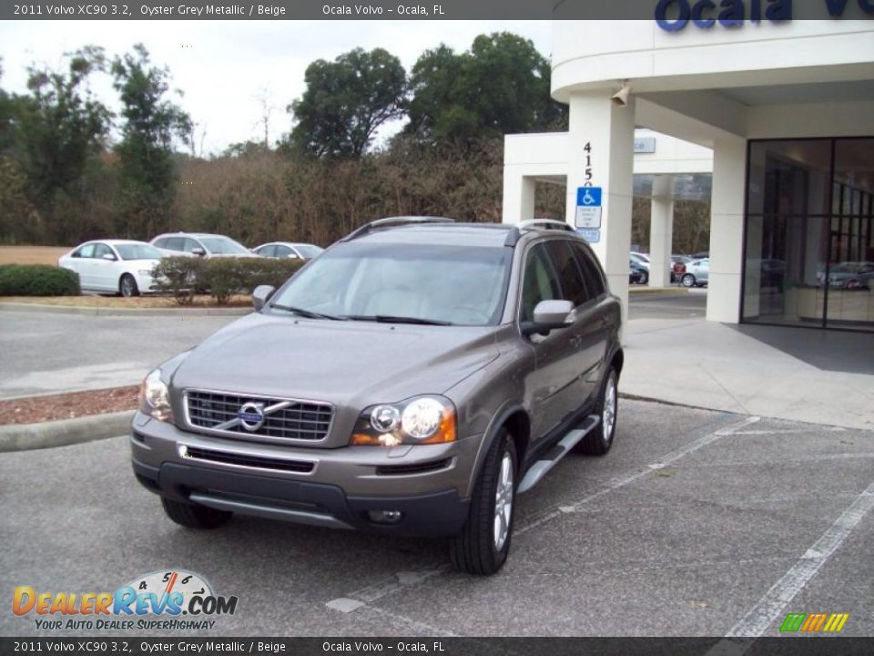 2011 Volvo XC90 3.2 Oyster Grey Metallic / Beige Photo #3