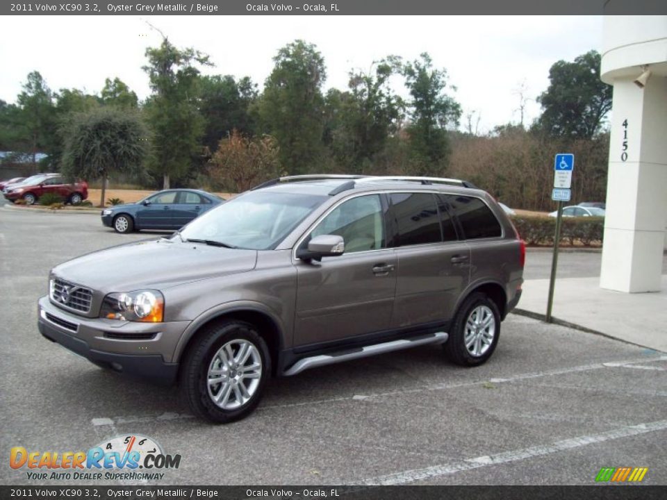 2011 Volvo XC90 3.2 Oyster Grey Metallic / Beige Photo #4