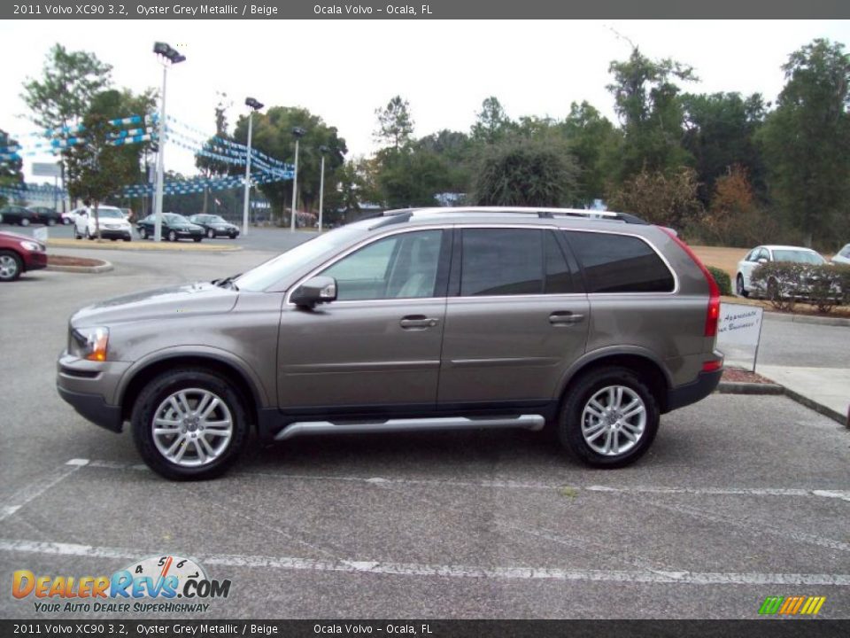 2011 Volvo XC90 3.2 Oyster Grey Metallic / Beige Photo #5