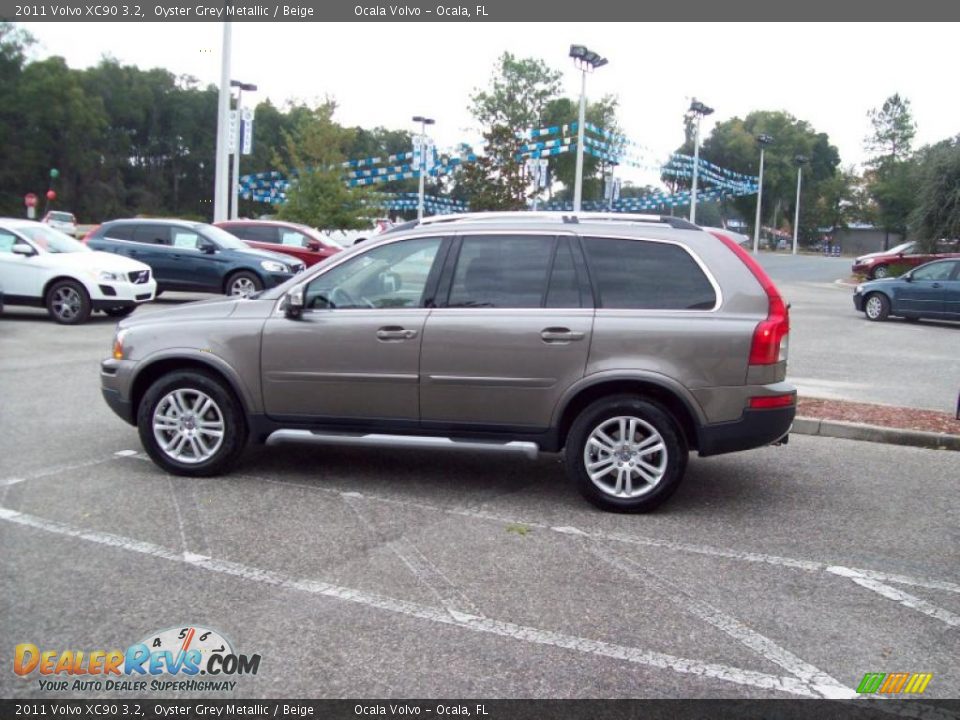 2011 Volvo XC90 3.2 Oyster Grey Metallic / Beige Photo #6