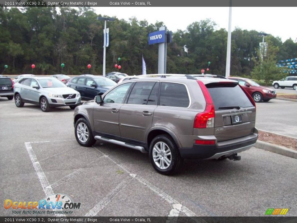 2011 Volvo XC90 3.2 Oyster Grey Metallic / Beige Photo #7