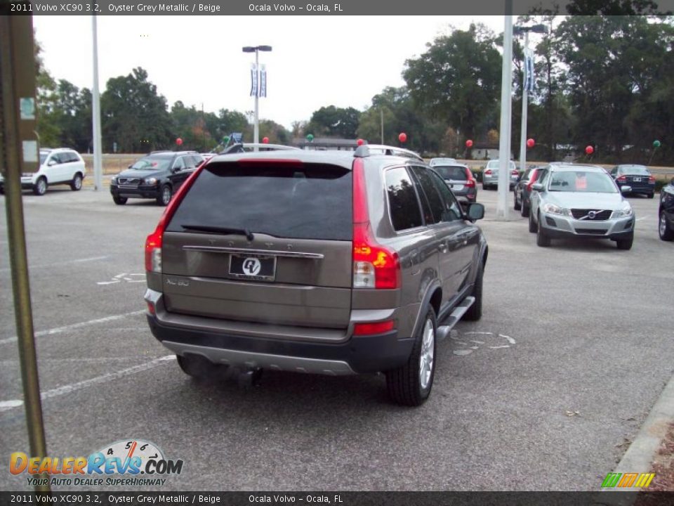 2011 Volvo XC90 3.2 Oyster Grey Metallic / Beige Photo #9