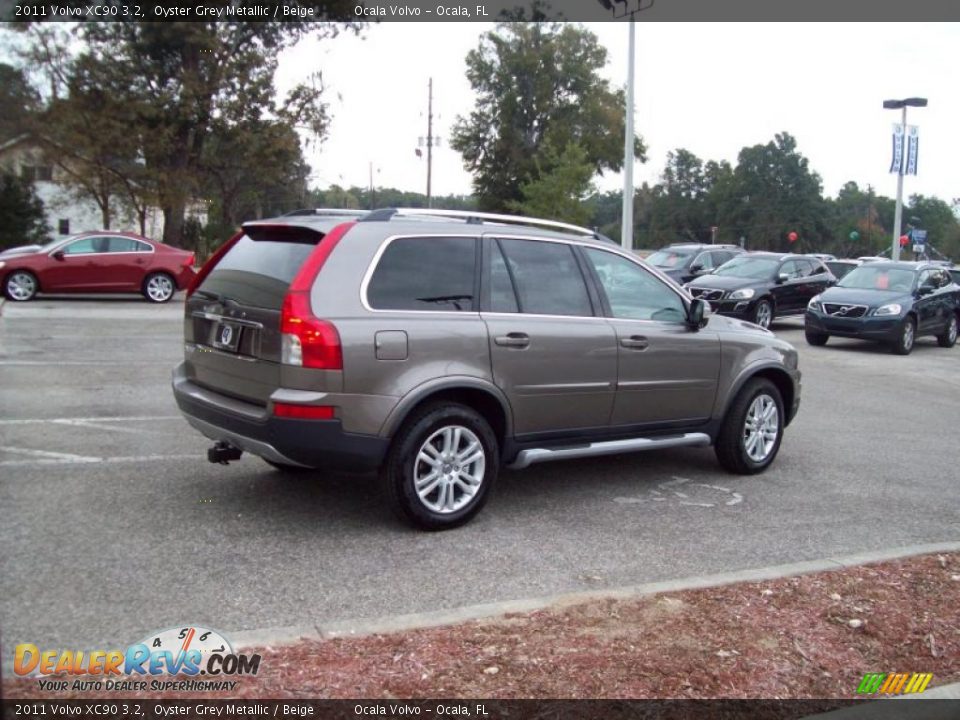 2011 Volvo XC90 3.2 Oyster Grey Metallic / Beige Photo #10