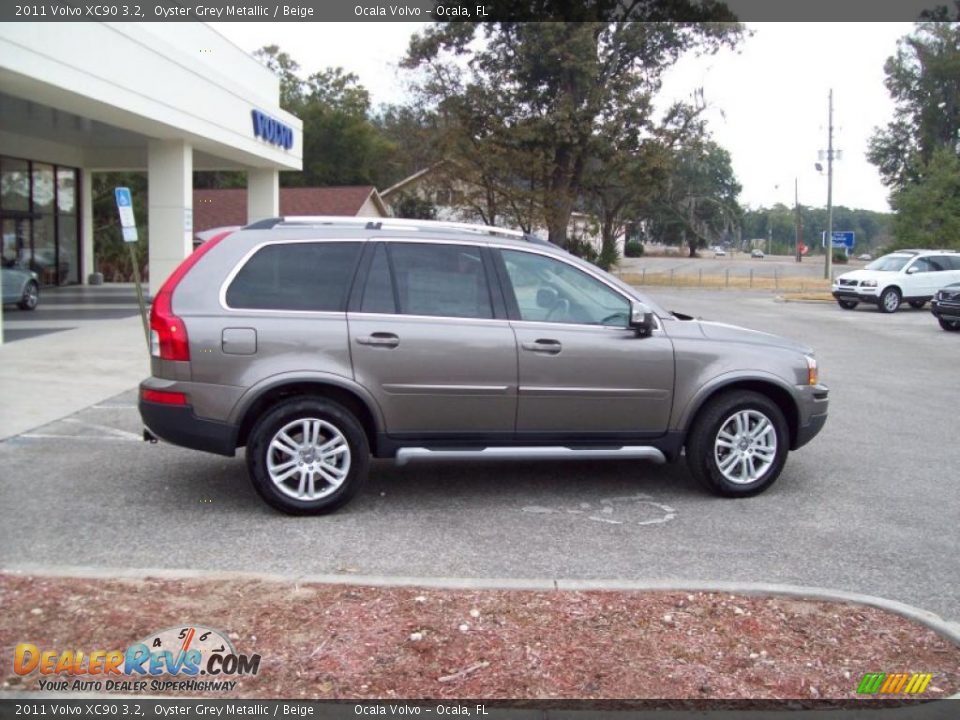 2011 Volvo XC90 3.2 Oyster Grey Metallic / Beige Photo #11