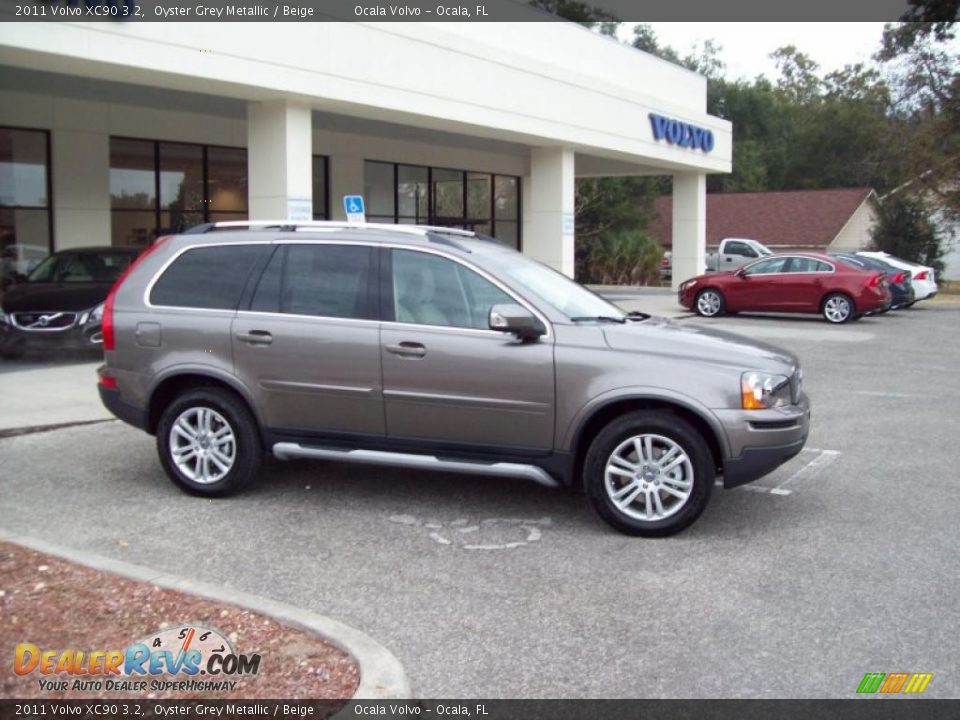 2011 Volvo XC90 3.2 Oyster Grey Metallic / Beige Photo #12