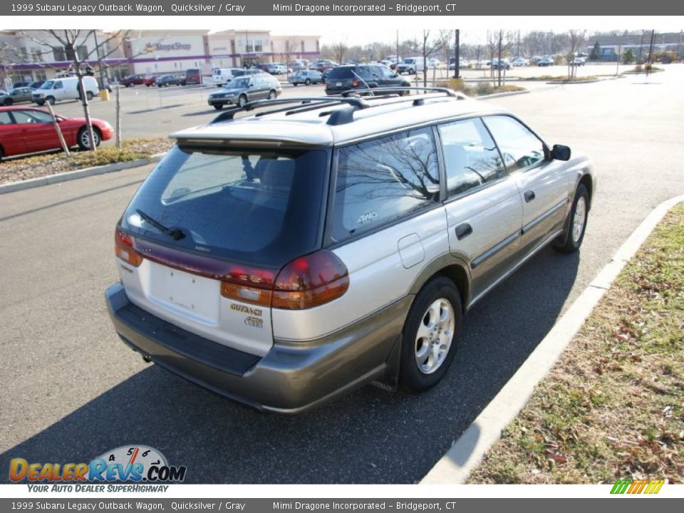 1999 Subaru Legacy Outback Wagon Quicksilver / Gray Photo #4