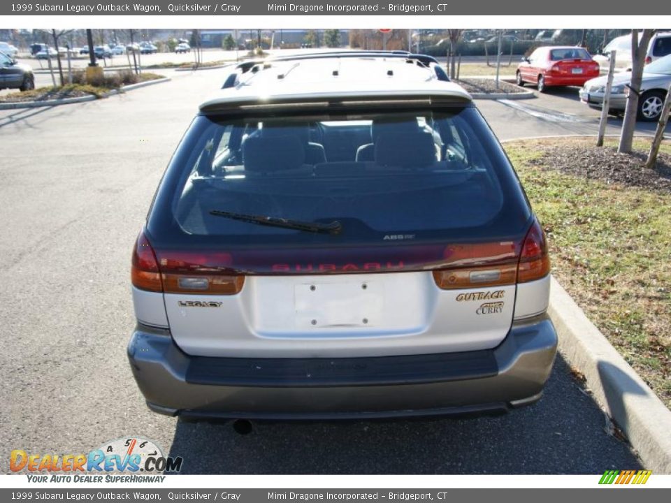 1999 Subaru Legacy Outback Wagon Quicksilver / Gray Photo #5