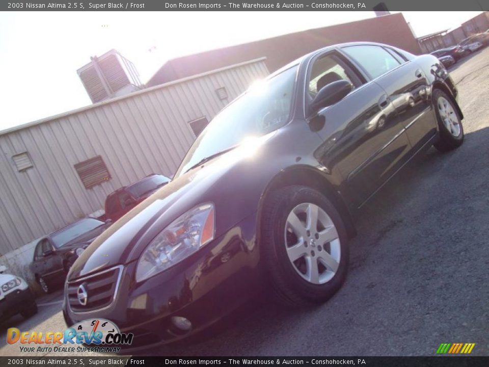 2003 Nissan Altima 2.5 S Super Black / Frost Photo #1