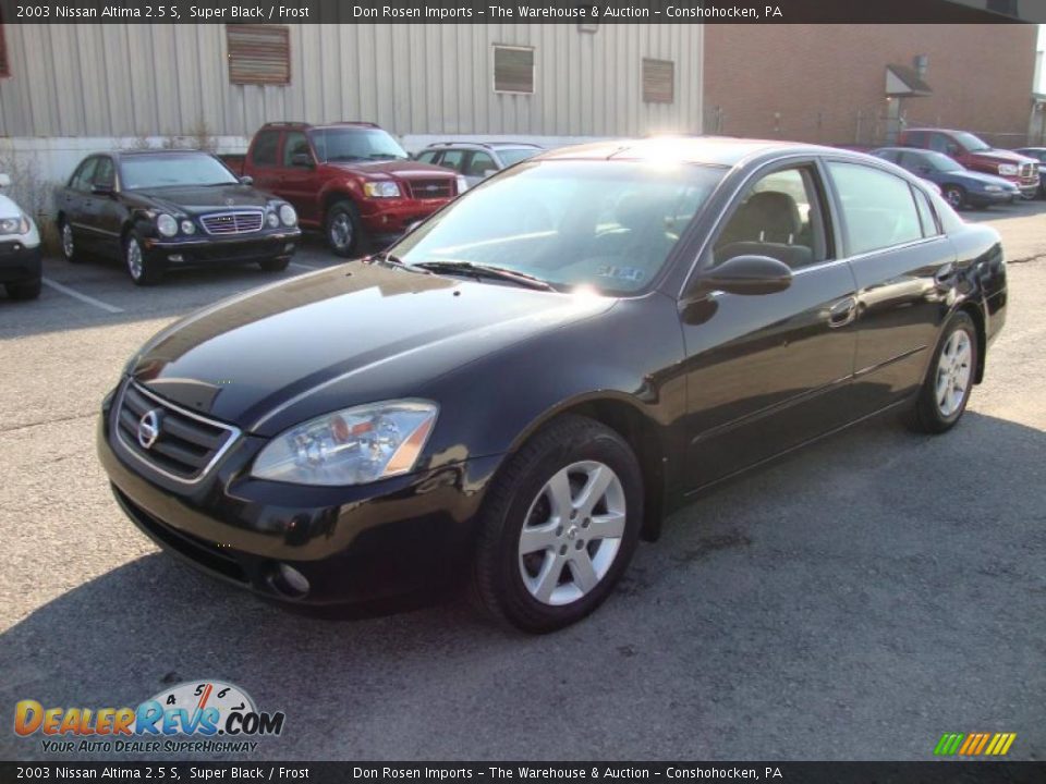 2003 Nissan Altima 2.5 S Super Black / Frost Photo #2