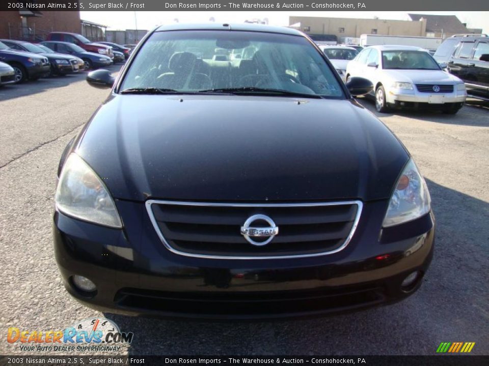 2003 Nissan Altima 2.5 S Super Black / Frost Photo #3