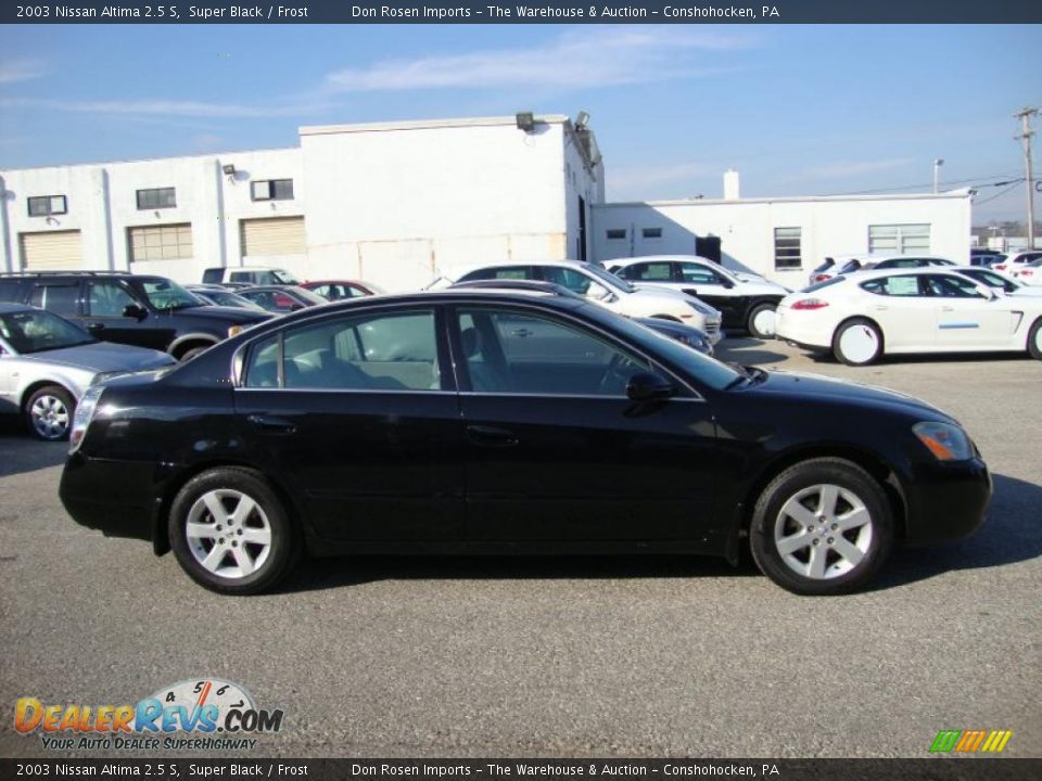 2003 Nissan Altima 2.5 S Super Black / Frost Photo #7