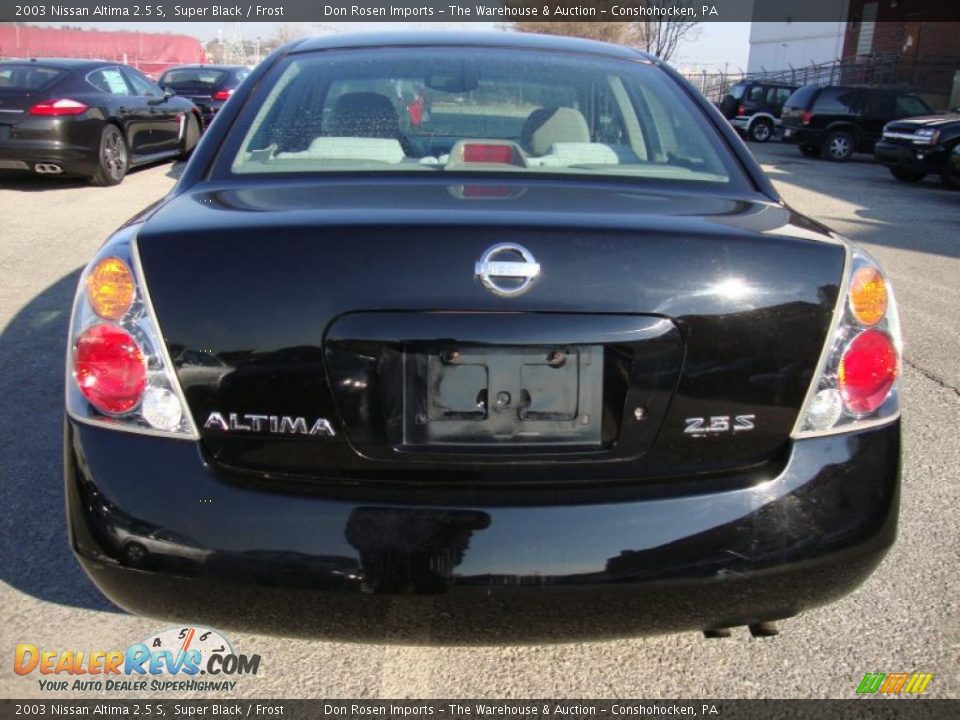 2003 Nissan Altima 2.5 S Super Black / Frost Photo #9
