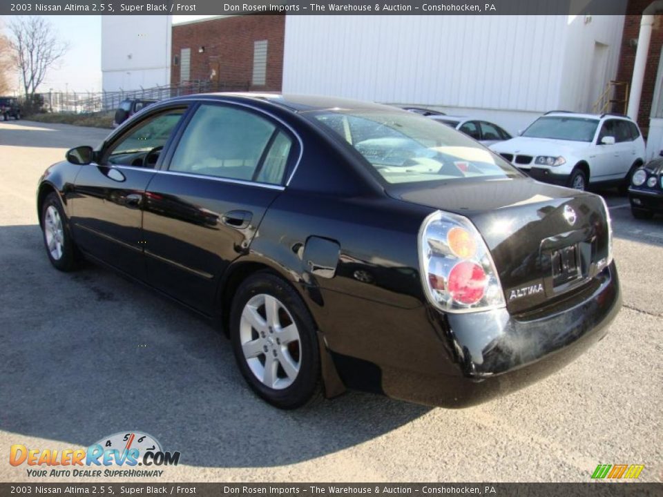 2003 Nissan Altima 2.5 S Super Black / Frost Photo #10