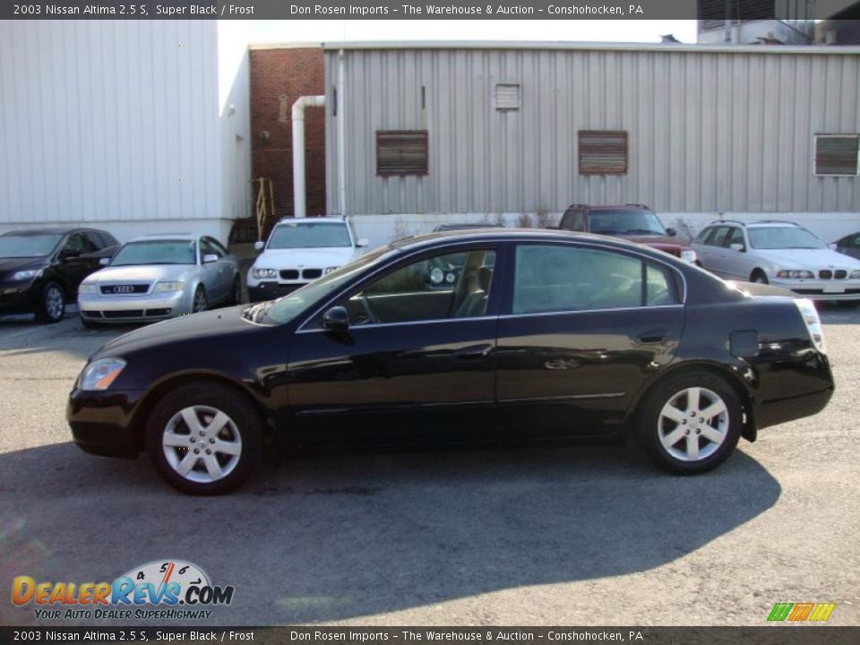2003 Nissan Altima 2.5 S Super Black / Frost Photo #11