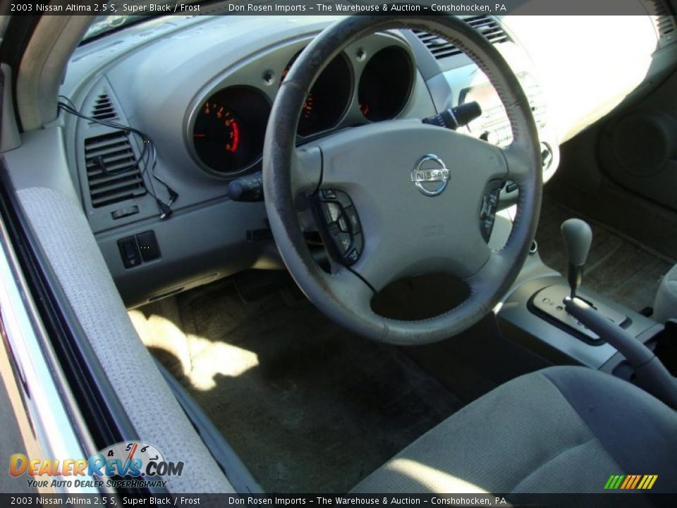 2003 Nissan Altima 2.5 S Super Black / Frost Photo #12