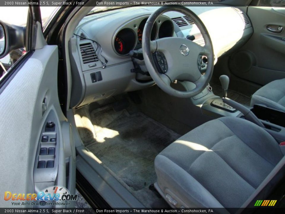 2003 Nissan Altima 2.5 S Super Black / Frost Photo #13
