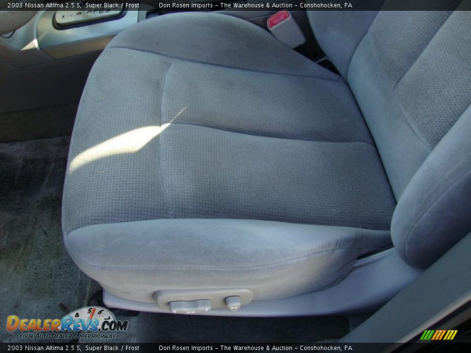 2003 Nissan Altima 2.5 S Super Black / Frost Photo #16