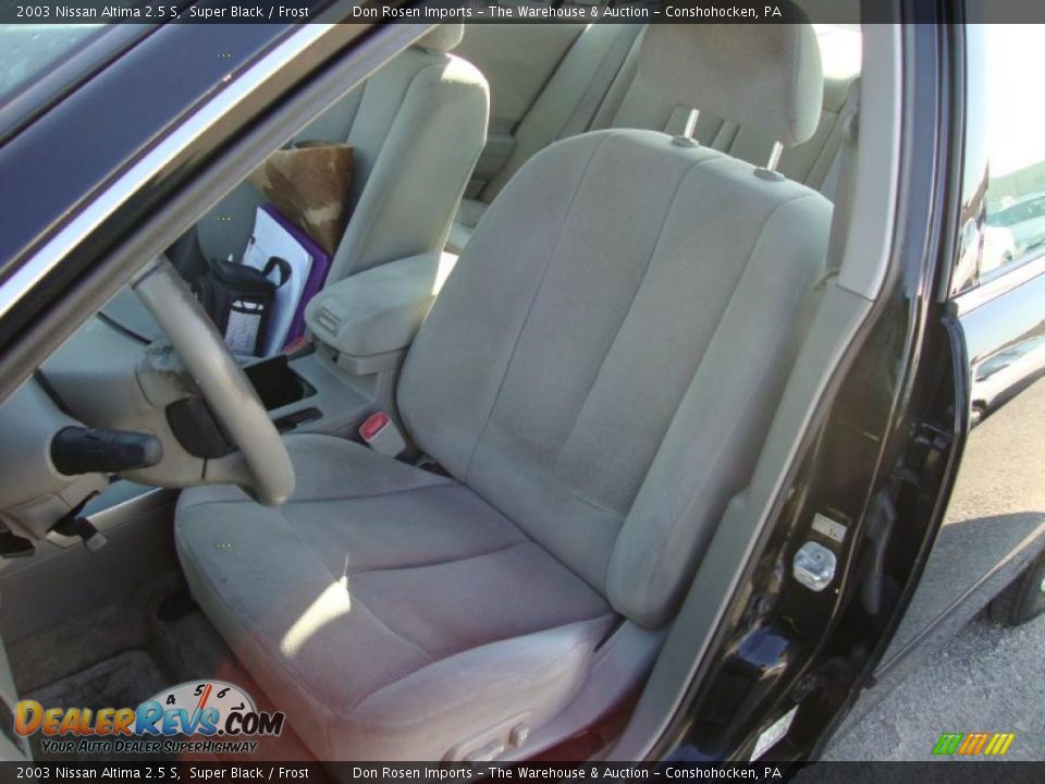 2003 Nissan Altima 2.5 S Super Black / Frost Photo #17