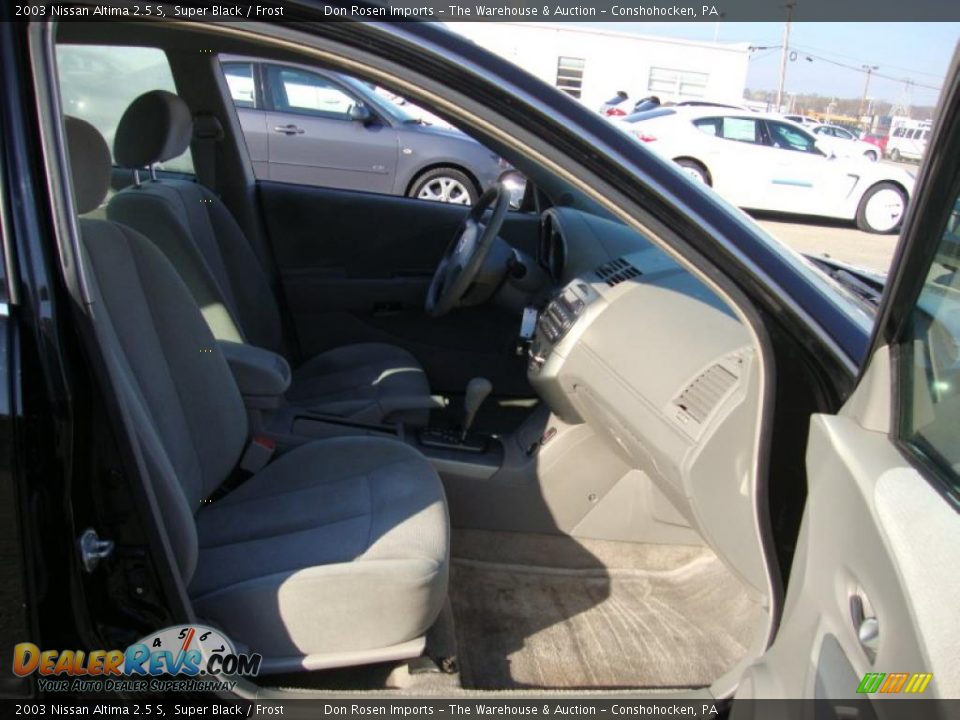 2003 Nissan Altima 2.5 S Super Black / Frost Photo #20