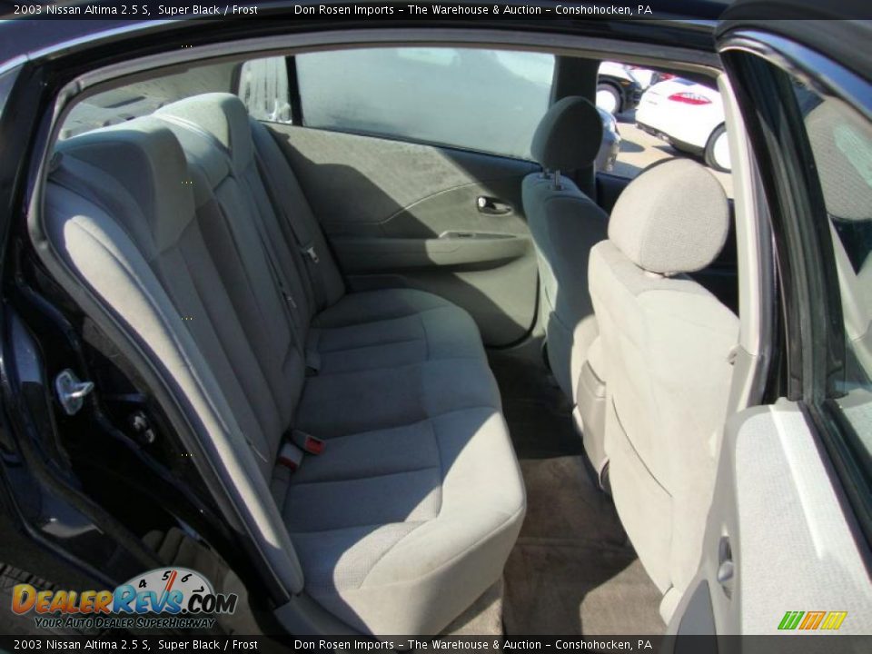 2003 Nissan Altima 2.5 S Super Black / Frost Photo #22