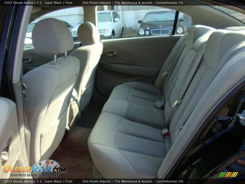 2003 Nissan Altima 2.5 S Super Black / Frost Photo #24