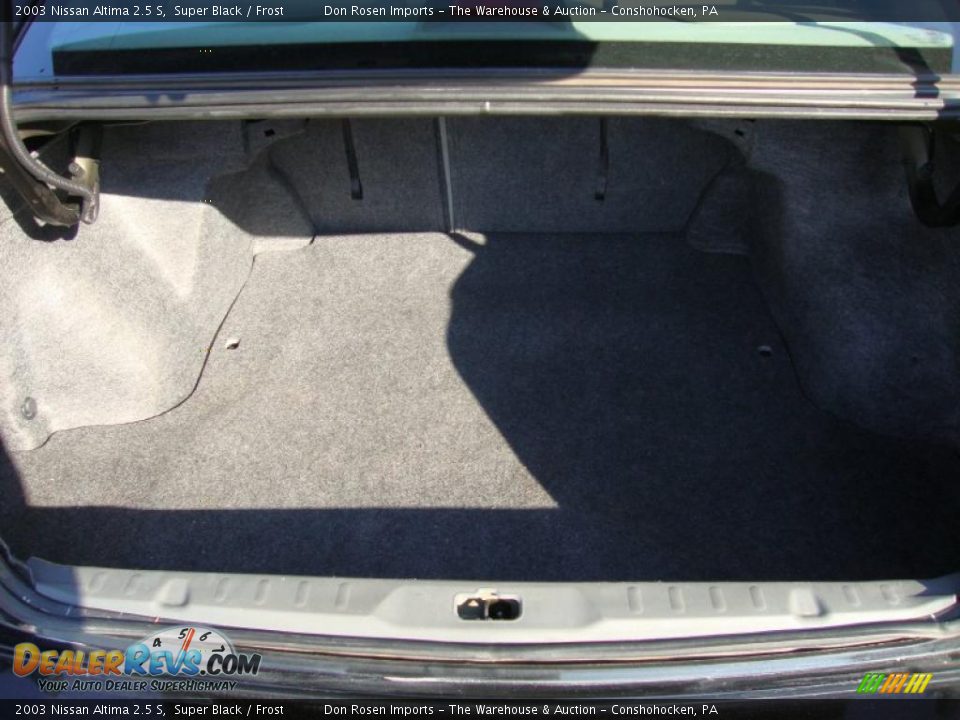 2003 Nissan Altima 2.5 S Super Black / Frost Photo #28